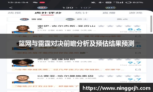 篮网与雷霆对决前瞻分析及预估结果预测